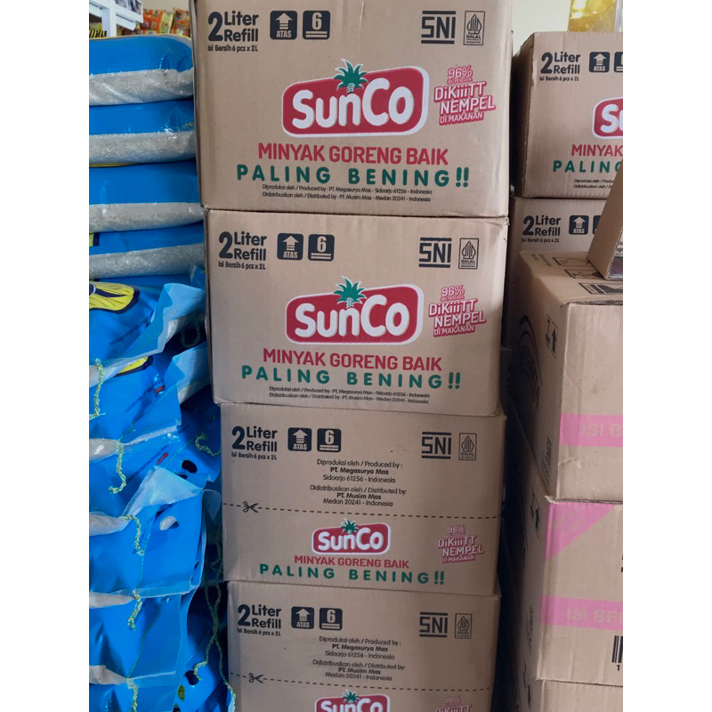 

Minyak sunco refill 2L satu karton isi 6