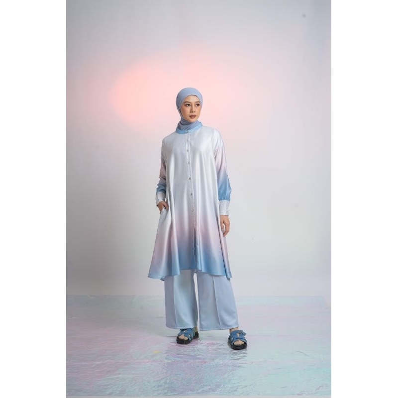L tunic basic ombre dauky tunik dauky