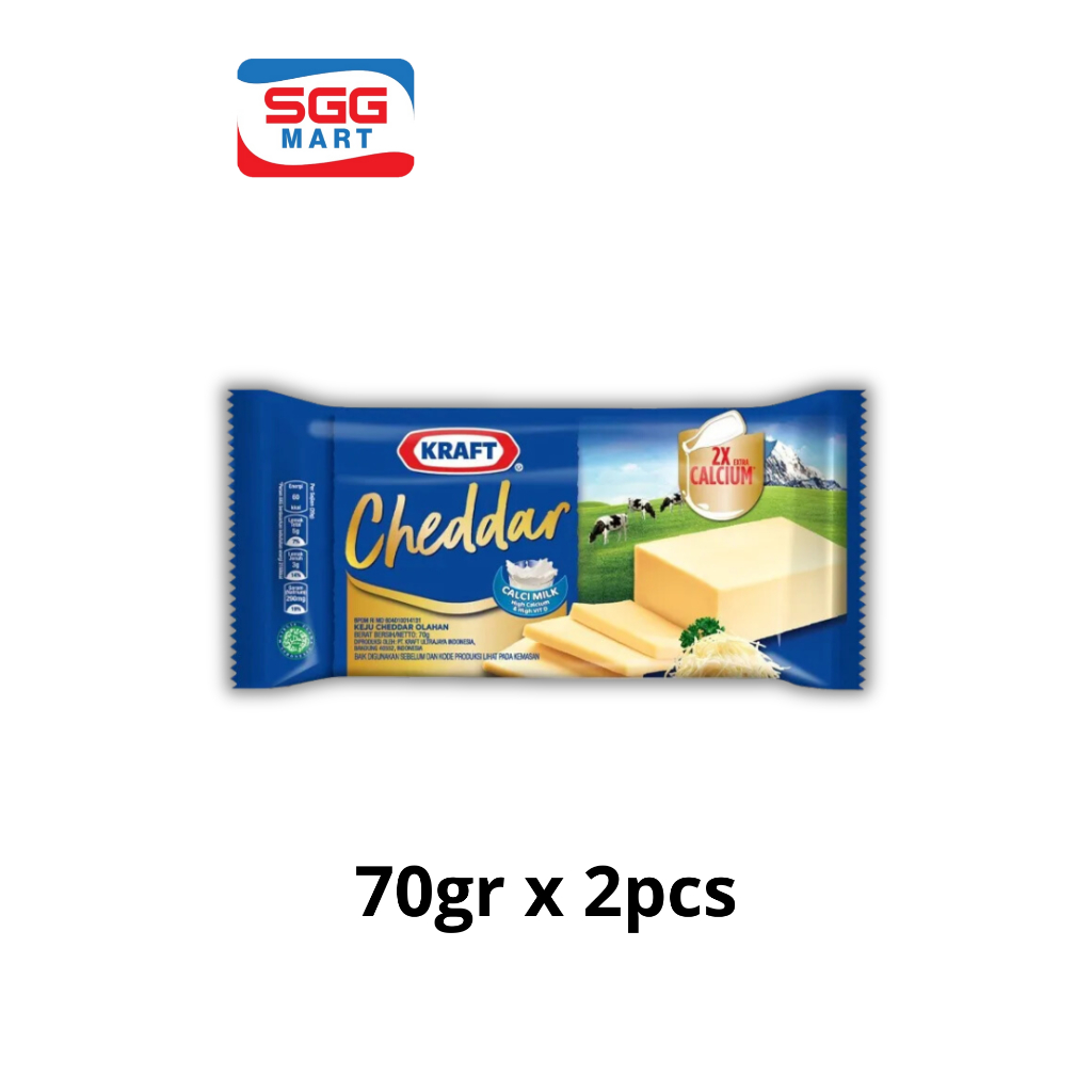 

Keju KRAFT Cheddar 70gr x 2pcs