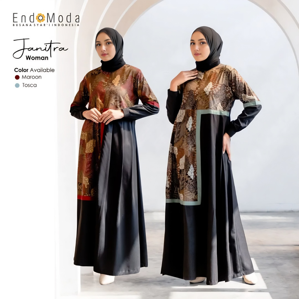 Endomoda Janitra Couple Series Gamis Terbaru - Long Dress Kondangan Couple