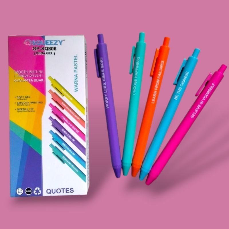 

Pen Gel Squeezy SQ-806 (Isi 12 pcs)