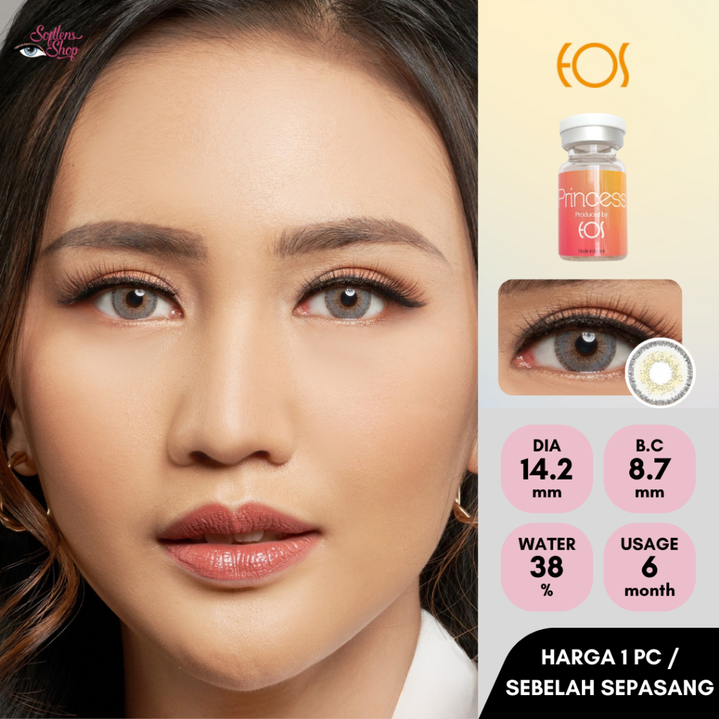 Softlens Eos Sole 3T White Gray (HARGA UNTUK 1PC / SEBELAH PASANG)