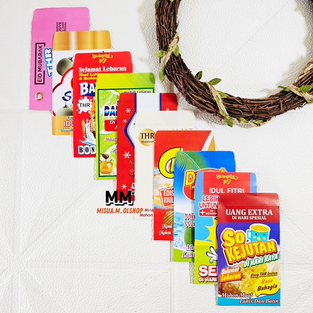 

10 PCS AMPLOP/ ANGPAU LEBARAN MOTIF SNACK MEDIUM / AMPLOP LUCU UNIK MURAH