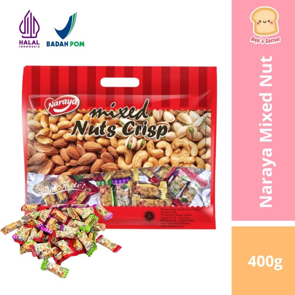 

Naraya Mixed Nut 400 Gram / Permen Kacang / Permen enting