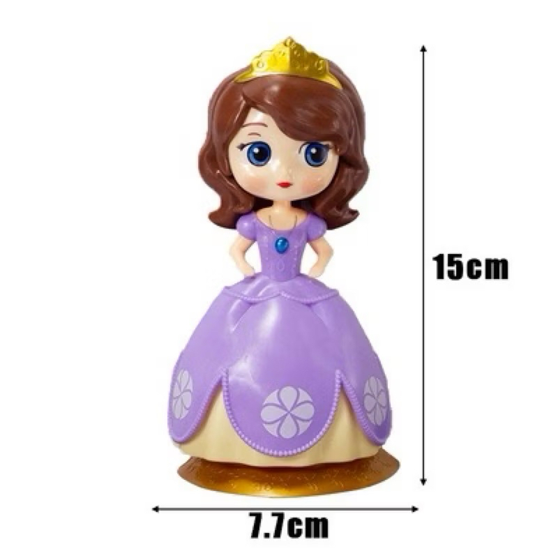 Topper kue princess Sofia / hiasan kue princess sofia fugirine / topper kertas princess sofia