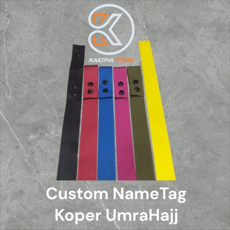 

Karima Store : Custom Name Tag UmraHajj Luggage Penanda Warna Koper Traveling.