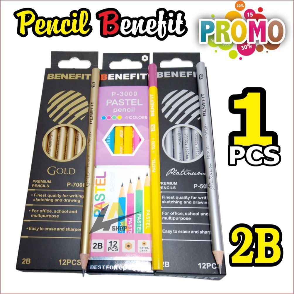 

PROMO PENSIL 2B PENSIL BENEFIT 2B PENCIL LUCU DAN KEREN HARGA MURAH HARGA 1 PCS