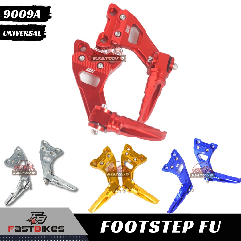 FASTBIKES 9009A FOOTSTEP FOOT STEP GANTUNG BELAKANG PIJAKAN INJAKAN SATRIA FU 150 FULL CNC