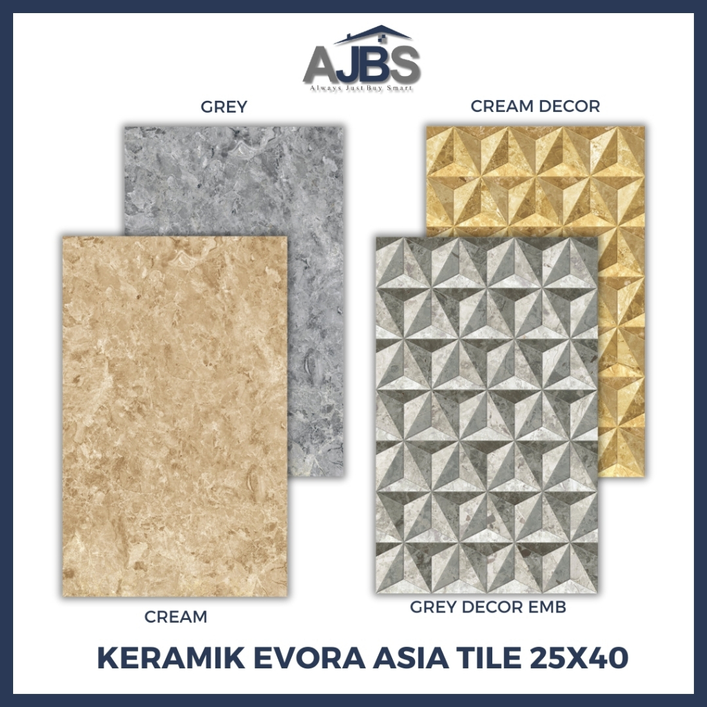 Keramik Lantai / Dinding 25x40 Asia Tile - KERAMIK ASIA TILE EVORA
