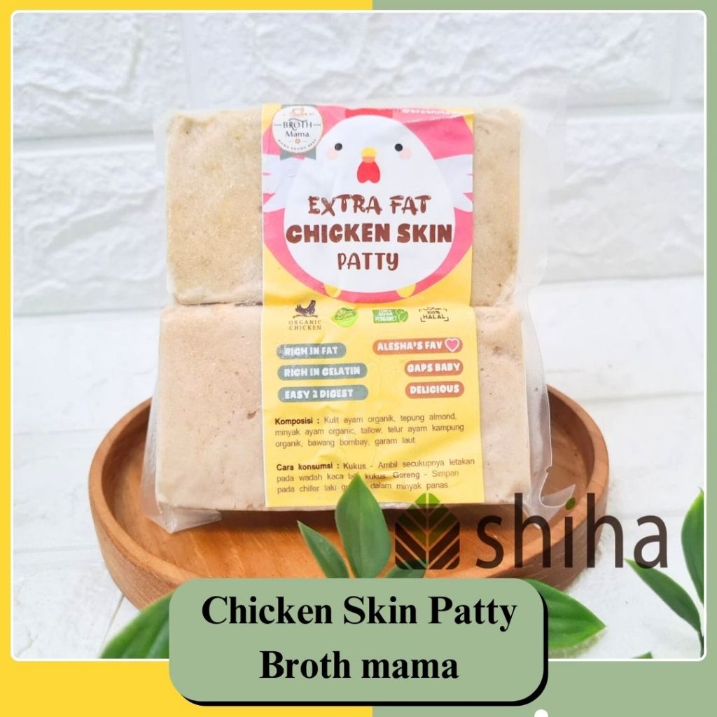 

SHIHA - CHICKEN SKIN PATTY - EXTRA FAT 250gr Brothmama Broth Mama |