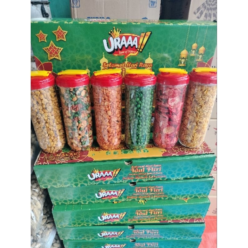 

paket lebaran ura isi 6 toples 85.000