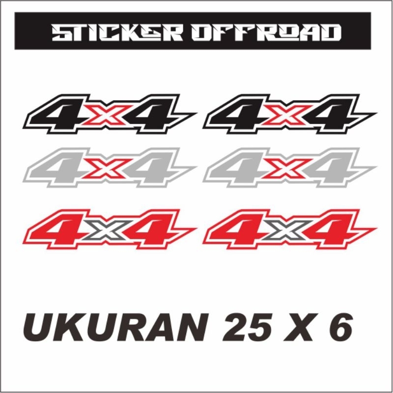 Sticker mobil 4x4 offroad ,sticker body mobil, sticker cutting mobil murah