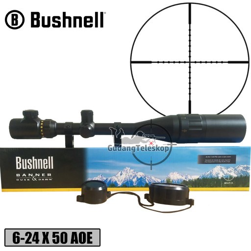 TELESKOP BUSHNELL 6-24X50AOEG LENSA JERNIH TAHAN GETARAN