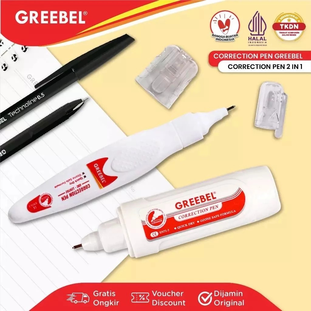 

Greebel Correction Tipe X Pulpen Cepat Kering / Greebel Correction Pen Gbc 120702(12PCS/BOX)
