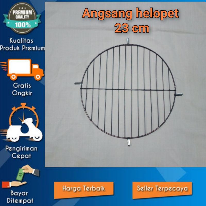 angsang besi alas sangkar burung helopet bulat
