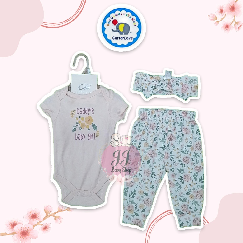 Carterlove Setelan Bodysuit Celana Bandana