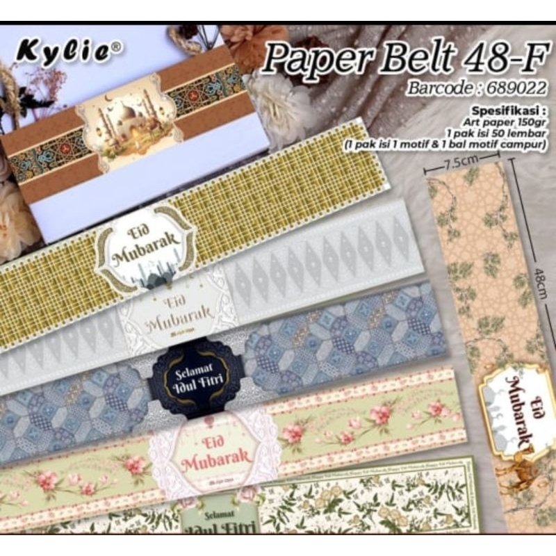 

Lebaran Paper Belt/Idul Fitri Paper Belt Mix 50p