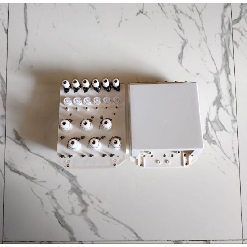 Body kepala kotak putih 6 jarum, untuk mesin Bordir komputer