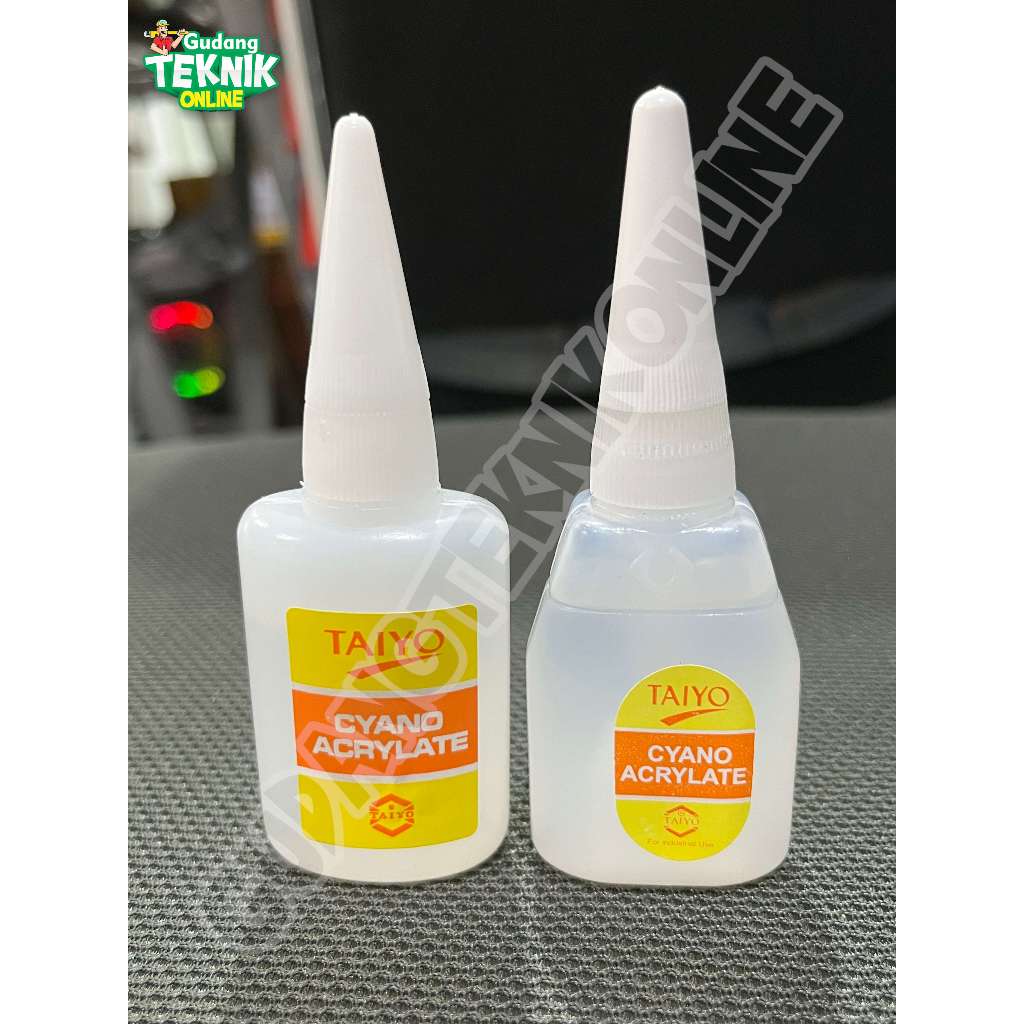 

Lem Cair Serbaguna SMALL TAIYO ACRYLATE TCH163 TCH166 Lem Kayu Plastik Karet Mika Akrilik Altec / Lem Perekat Alteko Serba Guna Lem Kuat TAIYO