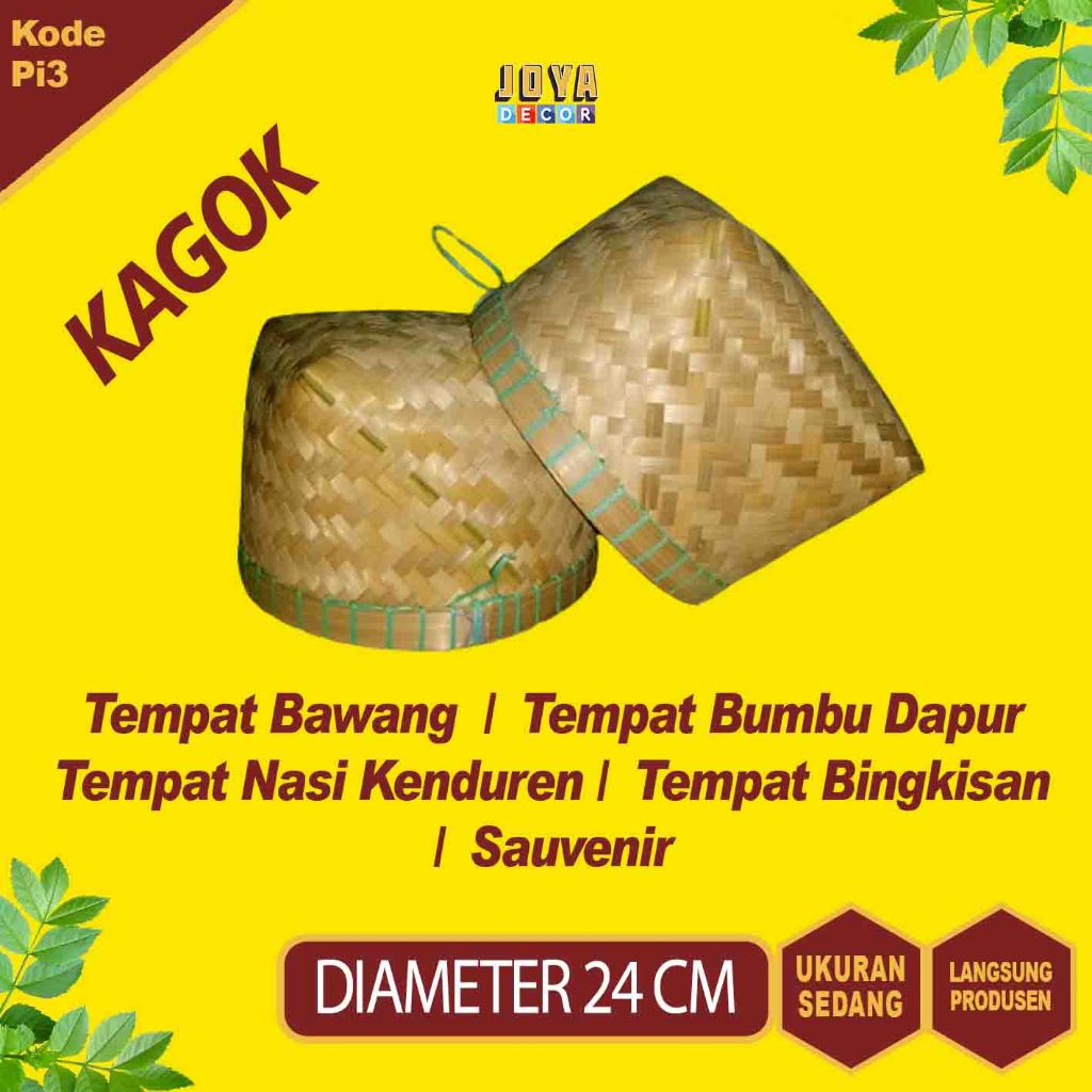 Wakul / KAGOK Tompo / Keranjang bambu BESEK Bambu,tempat masi kenduren kerajinan bambu Pi3