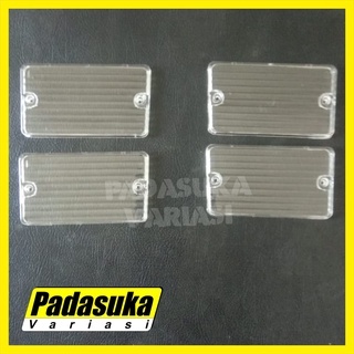 (1 biji) Mika Bemper Bumper L300 Putih Mika Lampu Bemper L300 Mika Sen Bemper Depan L300