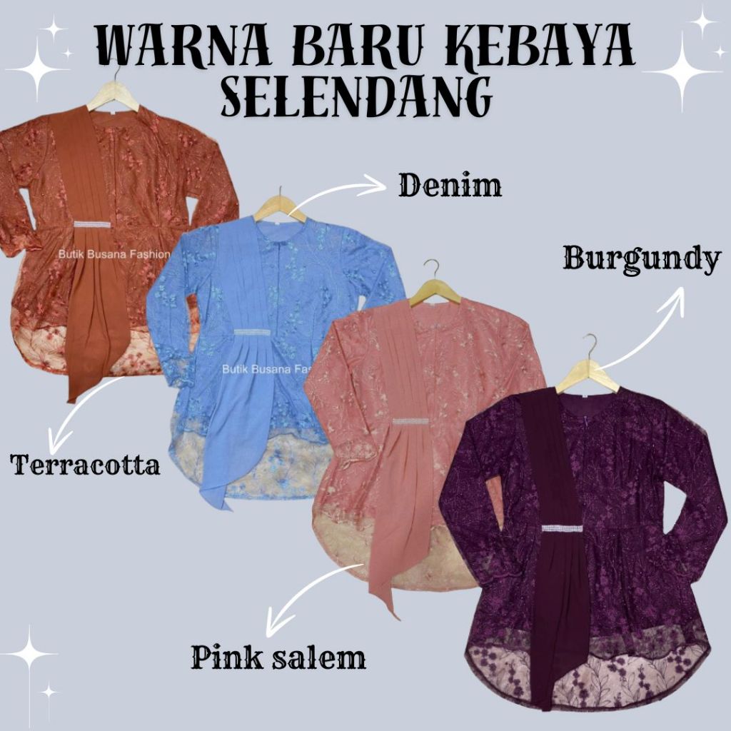 PROMO Atasan Kebaya Selendang Aurora / Atasan Kebaya Modern