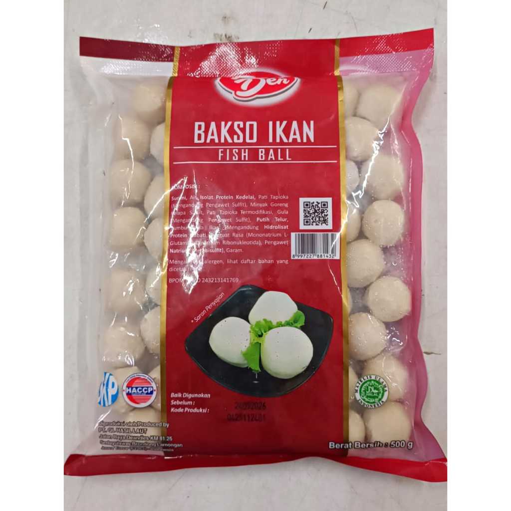 

Pak Den Bakso Ikan (fishball) 500 Gram