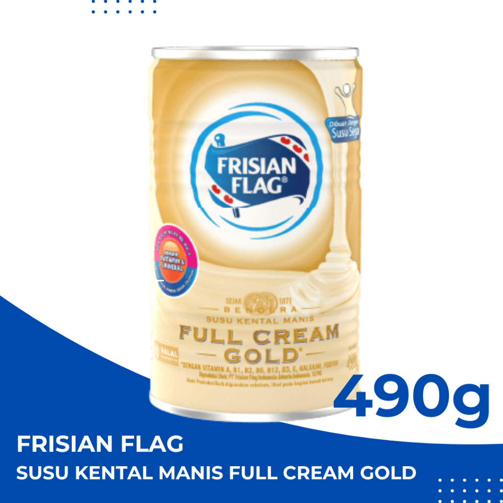 

Frisian Flag Susu Kental Manis Full Cream GOLD 390g