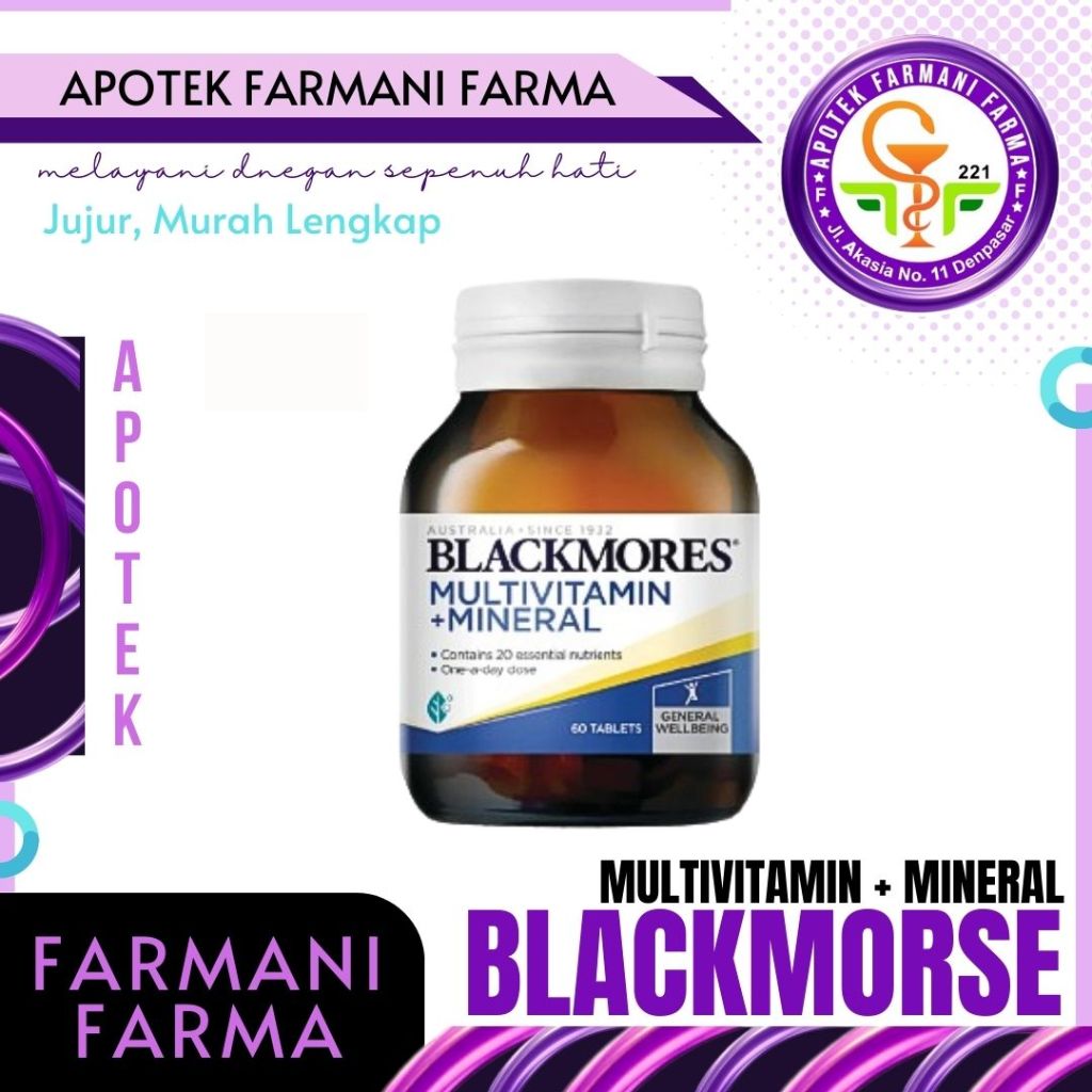 BLACKMORES MULTIVITAMINS + MINERAL 30S VITAMIN / MULTIVITAMIN / ADULT MULTIVITAMIN / VITAMIN JAGA DA