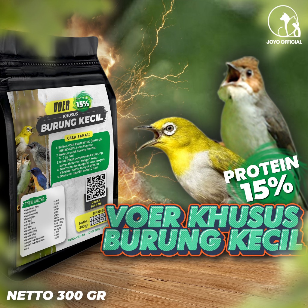 MAKANAN BURUNG KECIL | VOER BURUNG KECIL| VOER HARIAN | VOER NUTRISI KOMPLIT  | VOER BURUNG KECIL PR