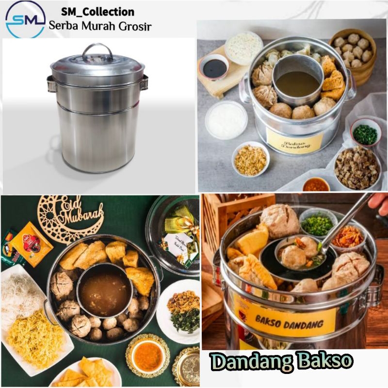 Bakso Dandang/Dandang Aluminium Bakso/Panci Bakso/Dandang Bakso Gajah 0.7