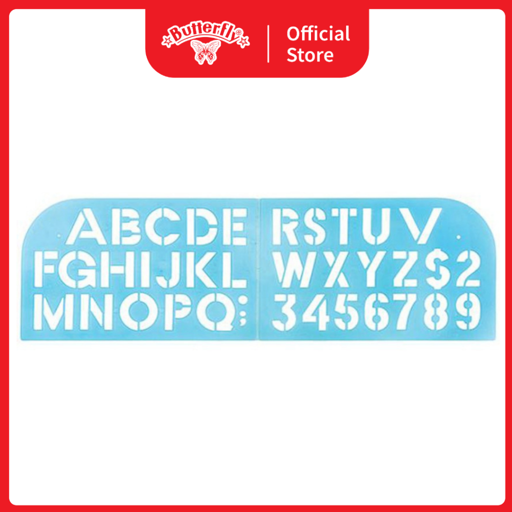 

Butterfly Penggaris Cetakan Template Huruf Angka HA-190