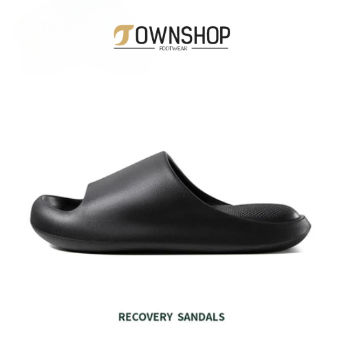 Twonshop - POSE Cloud Bounce Sandal Eva Sandal Selop Karet Hitam Wanita Dewasa Sandal Japit Original