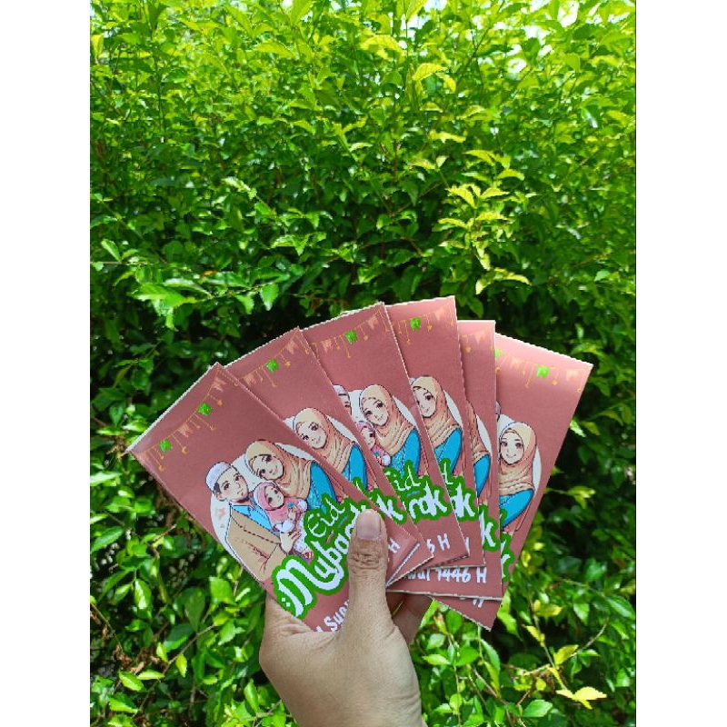 

(isi 10pcs) amplop lebaran custom idul fitri 2025