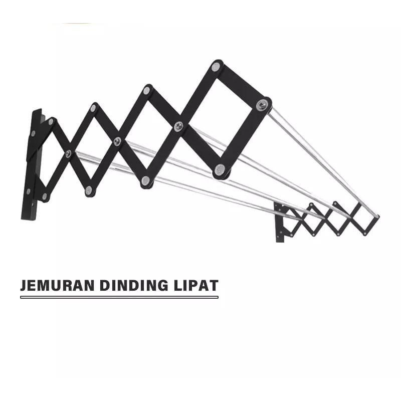NEW Jemuran dinding tarik manual hemat tempat jemur baju
