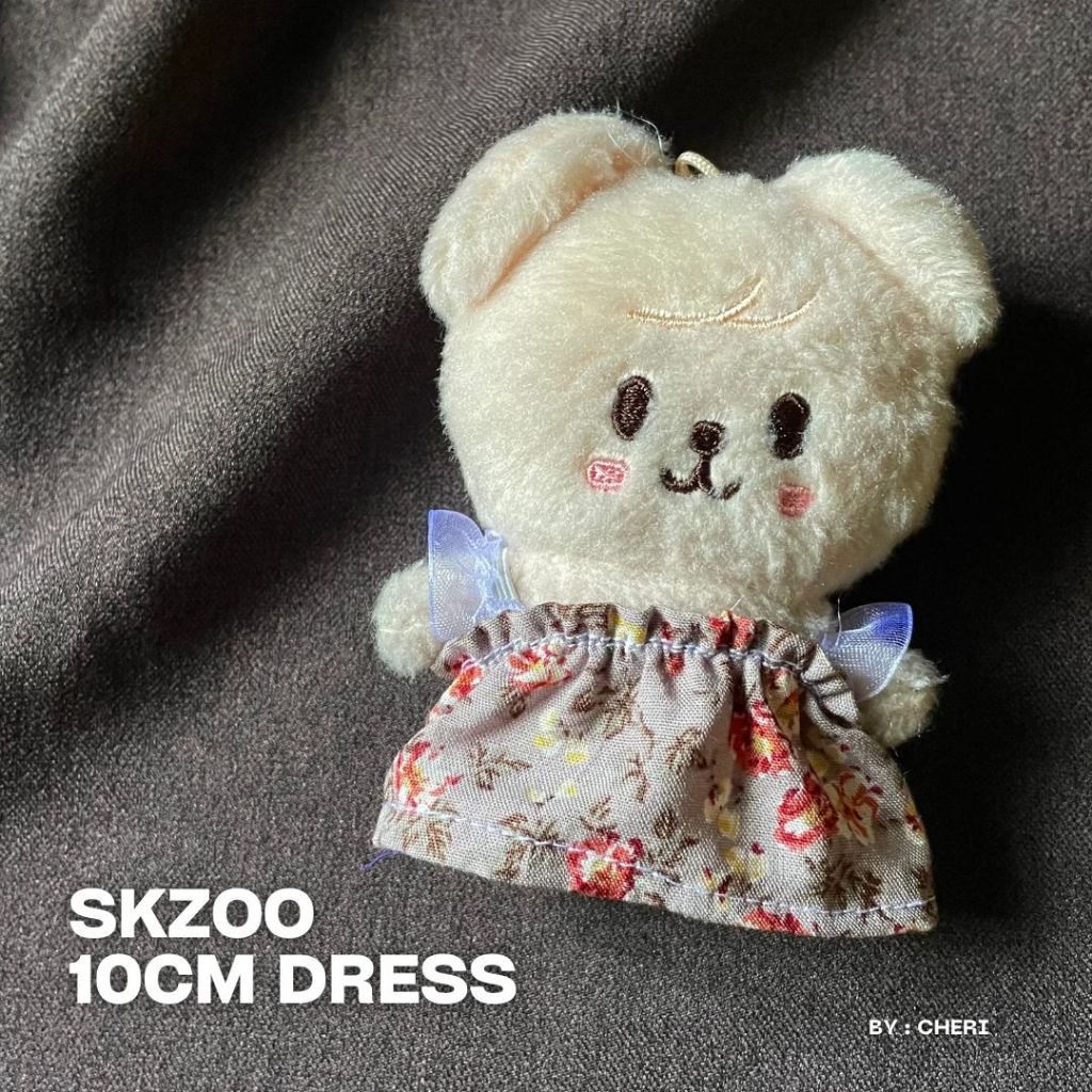 SKZOO Mini Dress 10CM Plush Baju Boneka Stray Kids Wolfchan Leebit Dwaeki Jiniret Han Quokka Bbokari