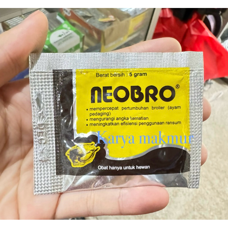 Neobro 5 Gram Multivitamin Penambah Nafsu Pertumbuhan Broiler (Ayam Pedaging)
