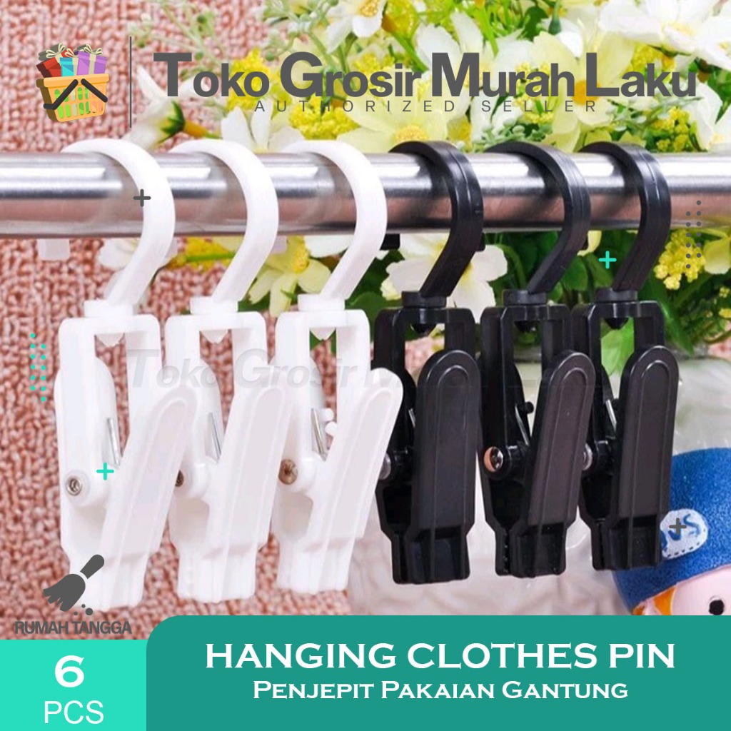 Gantungan Hanger Jepit Gantungan Plastik Hanger Topi Kaos Kaki