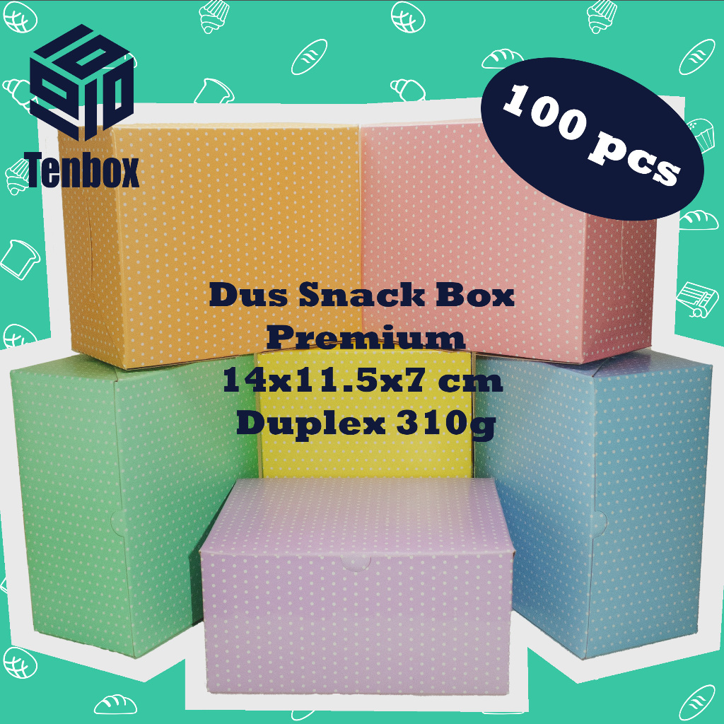 

Dus Snack Box Premium 14x12x7 cm (Grosir 100 pcs)