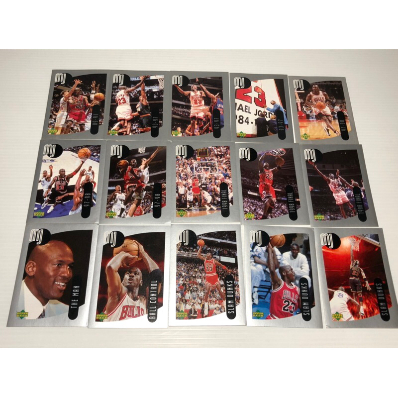 1998-99 Upper deck Michael Jordan sticker set 36 pcs kartu basket upper deck michael jordan