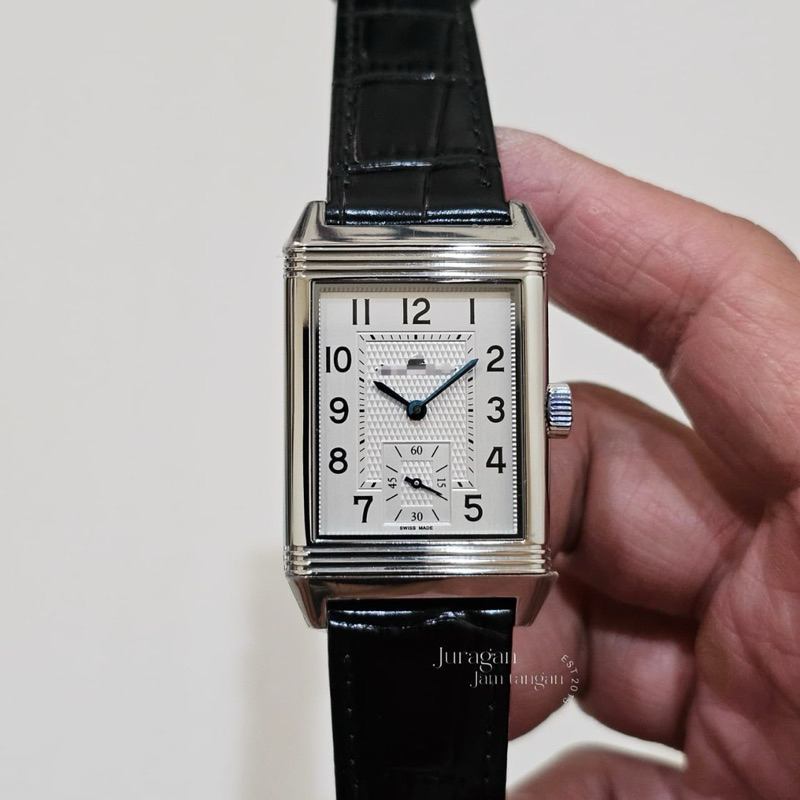 Jam Tangan Keren JLC007 Reverso Mono White Arabic Dial by MGF