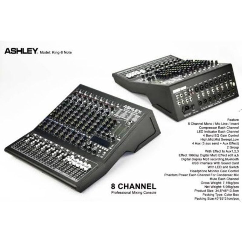 Mixer Ashley Excellent 8 Note new COMPRESSOR Original Ashley