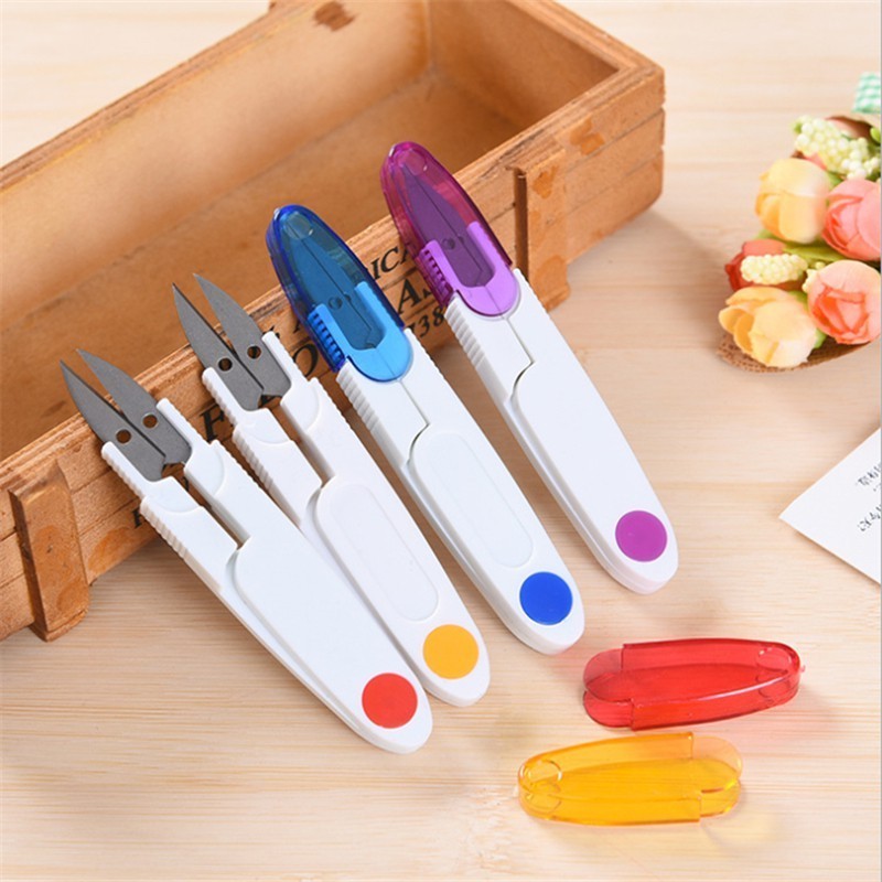 

【Padi muda】GUNTING TUTUP BENANG / GUNTING CEKRIS BUANG BENANG BAHAN PLASTIK DENGAN TUTUP