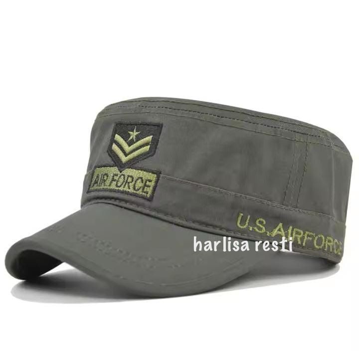 Topi Flat Top Komando City Hunter Pria Korea Wanita Distro