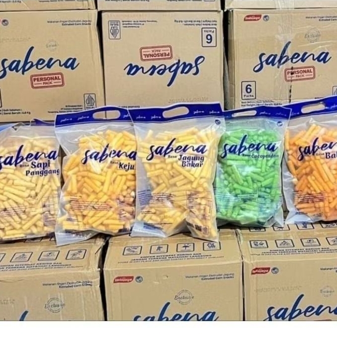 

SNACK SABENA 1BOX ISI 5BUNGKUS (1BUNGKUS ISI 340GR)