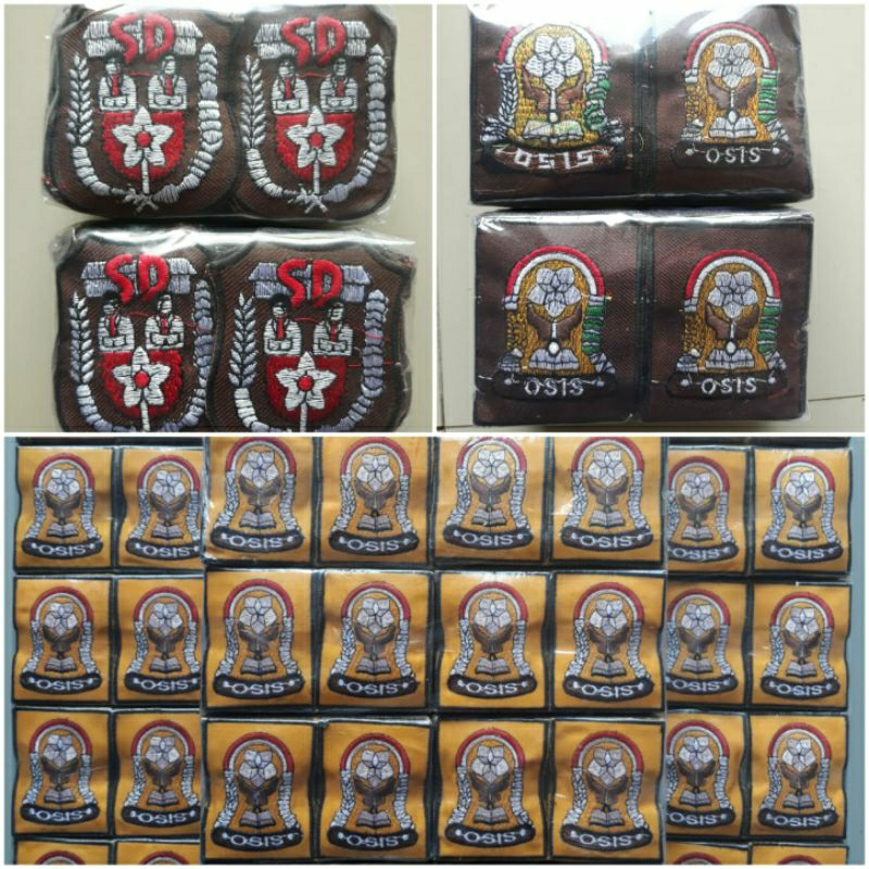 Bet/emblem/badge/atribut/bordir saku sd/osis smp/osis sma