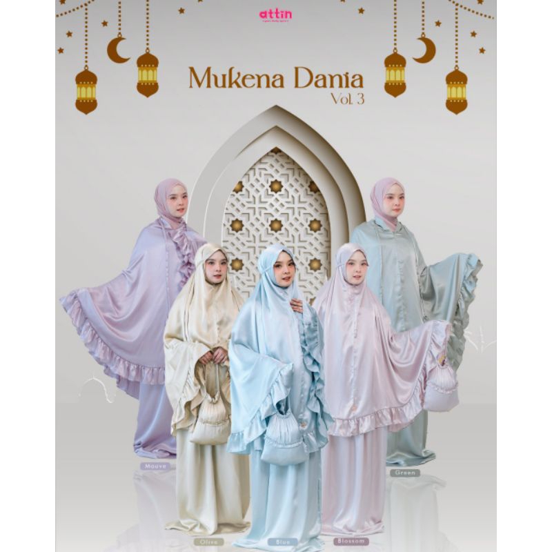 ATTIN - MUKENA DANIA MOM BY ATTIN/ MUKENA POLOS SIMPLE/ MUKENA 2IN1/ MUKENA TRAVEL