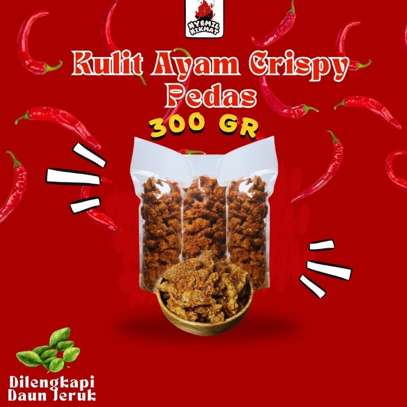 

Kripik Kulit Ayam Crispy Pedas & Ori Asin Daun Jeruk 300 Gr