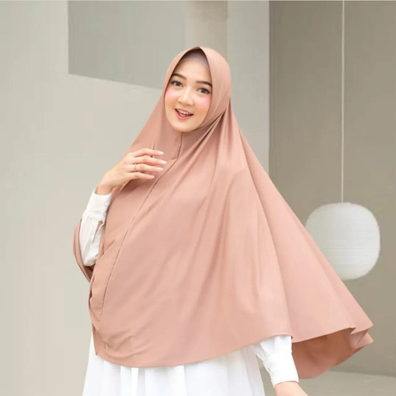 Hijab Bergo Jumbo/Jilbab Syari Jumbo/Khimar Pet ukuran XL jumbo/Jilbab Haji Umroh Harian