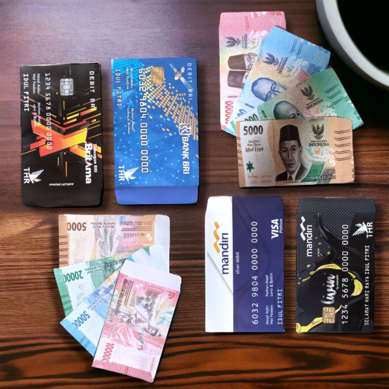 

Amplop lebaran hari raya idul fitri, angpau lebaran idul fitri 2025, karakter kartu A T M dan uang, ISI 50 PCS ukuran mediun